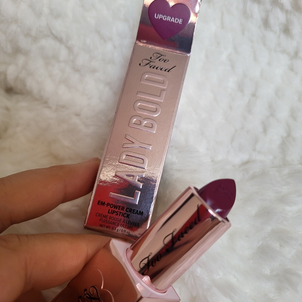Too Faced Lady Bold Em- Power Cream Lipstick -Upgrade-
